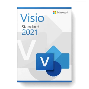 Microsoft Visio 2021 Standard license for 3 PCs