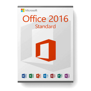 Microsoft Office 2016 Standard license for 3 PCs