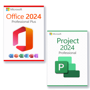 Microsoft Office 2024 Professional Plus + Microsoft Project 2024 Professional license for 3 PCs
