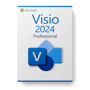 Microsoft Visio 2024 Professional license for 3 PCs