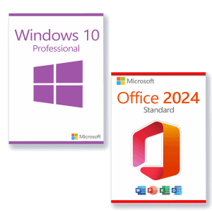 Microsoft Office 2024 Standard + Microsoft Windows 10 Professional license for 3 PCs