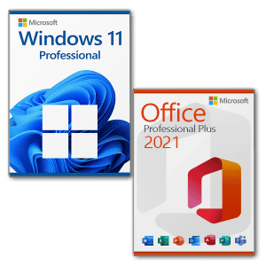 Microsoft Windows 11 Professional + Office 2021 Professional plus license for 3 PCs
