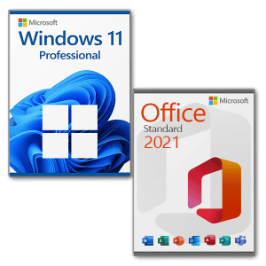 Microsoft Windows 11 Professional + Microsoft Office 2021 Standard license for 3 PCs
