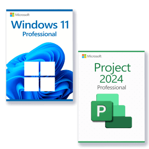 Microsoft Windows 11 Professional + Microsoft Project 2024 Professional license for 3 PCs